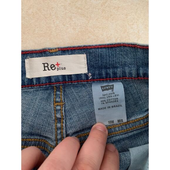 Levi’s Re plus denim shorts medium 10 high rise cut off re done - Picture 3 of 10